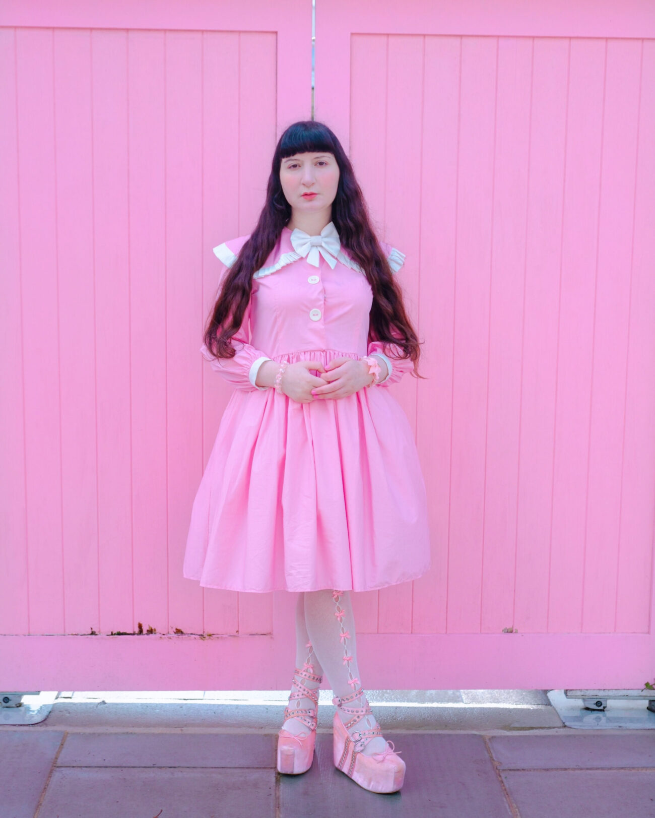 Antonia Pink Dress - Image 3